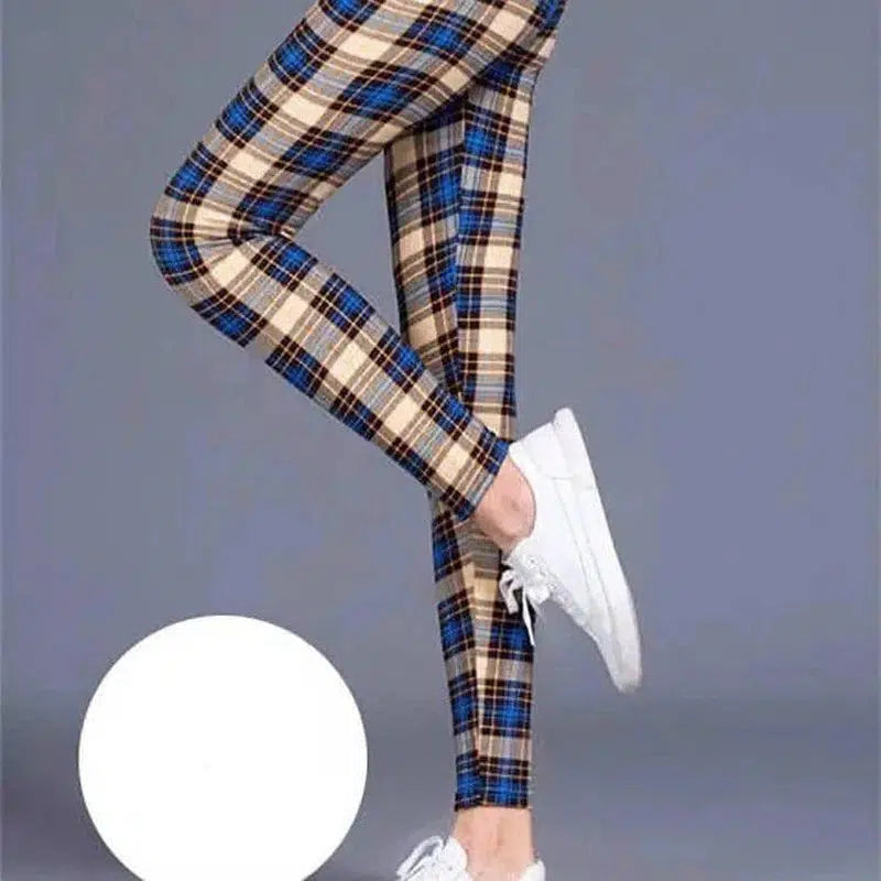 LOVEMI - Lovemi - Milk silk check leggings