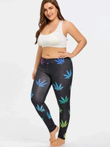 Printed leggings-Picture color-1