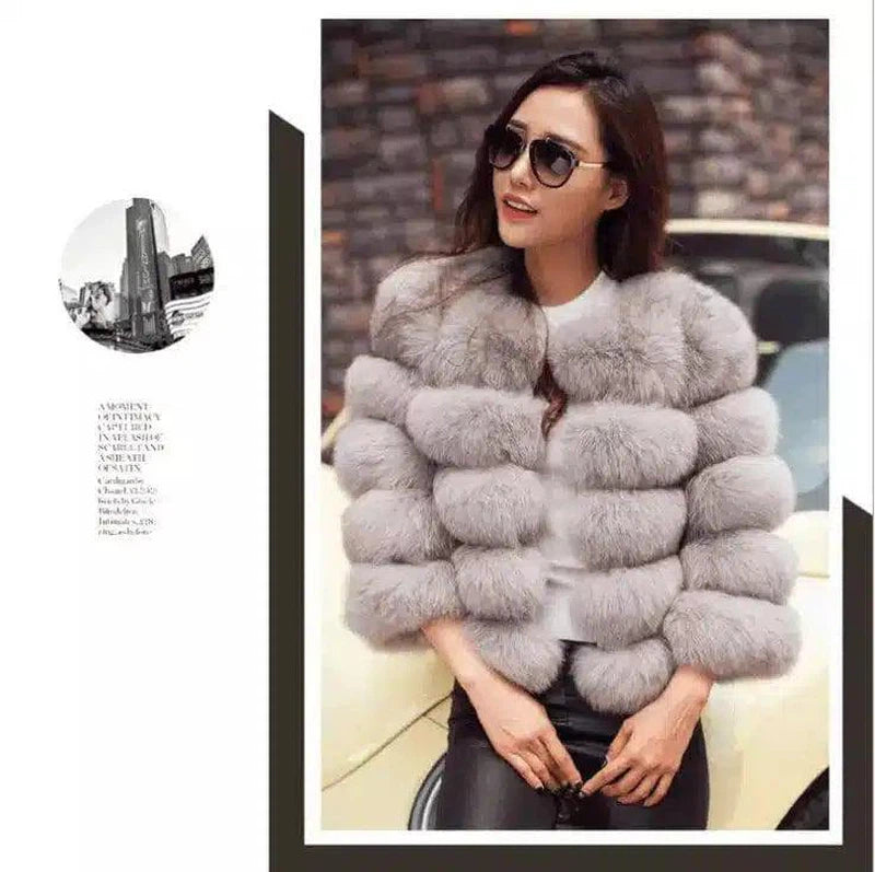 LOVEMI - Lovemi - S-3XL Mink Coats Women Winter Fashion FAUX Fur