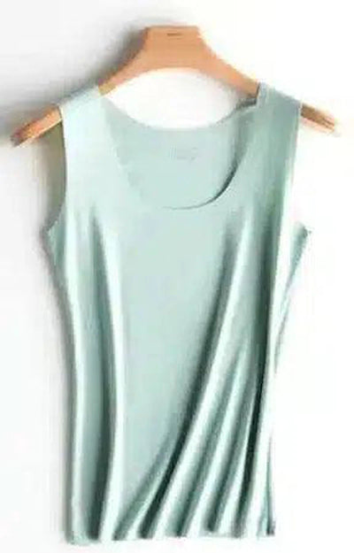 Women's Sleeveless Casual Tank Top-Green-8