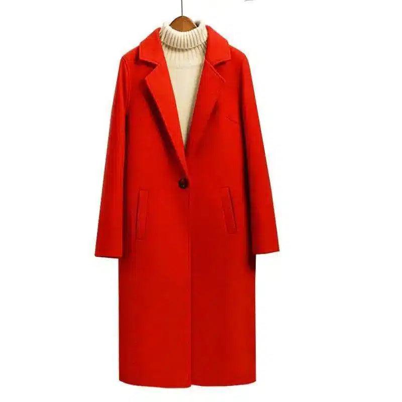 LOVEMI - Lovemi - Simple loose woolen coat