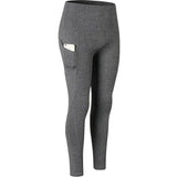 Slim pocket running stretch tights-Grey-6