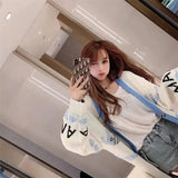 LOVEMI - Lovemi - Small whale sweater in a long cardigan coat female