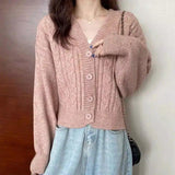 LOVEMI - Lovemi - Twist Sweater Cardigan Jacket Women Autumn Jacket