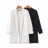 LOVEMI - Lovemi - Two-color leisure suit Jacket with Autumn Sleeve