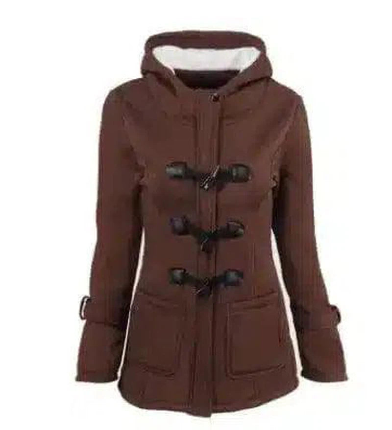 LOVEMI - Lovemi - warm winter fur collar jackets women new horn