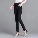 Women's Plus Size Elastic Casual Outer Wear Leggings-1