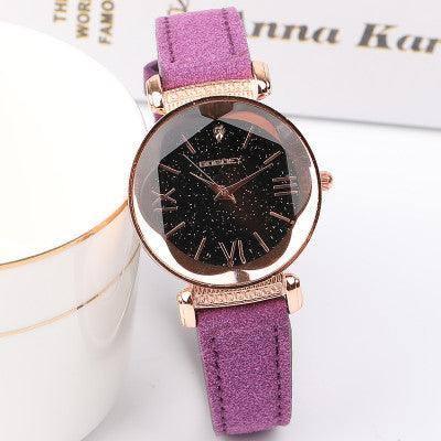 Luxury Ladies Watch Starry Sky Watches For Women Fashion-Purple-6