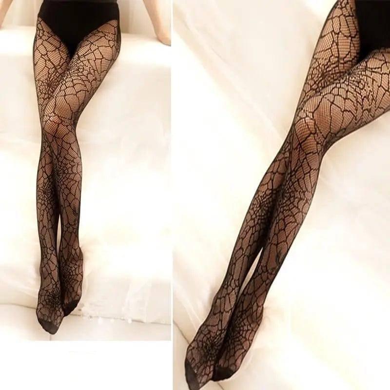 Mesh Anti-snagging Women's Stockings-Black-1