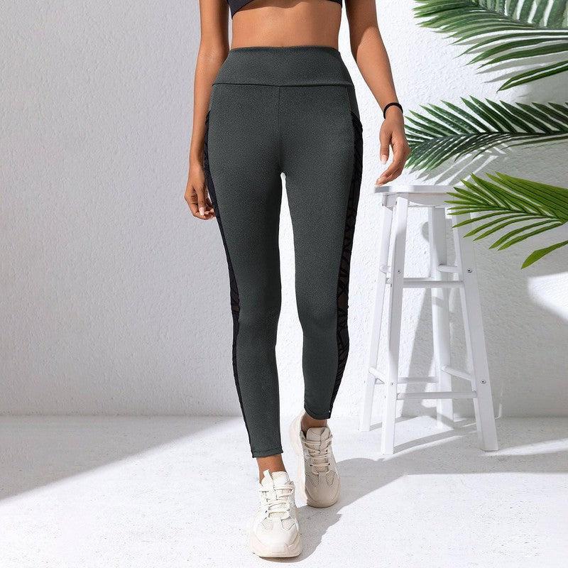 Stitching Yoga Clothes Hip-lift And Belly Shaping-9