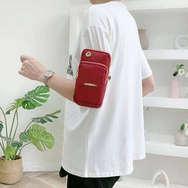 Mobile Phone Bag Women Shoulder Bag 3-layer Zipper Design Small Crossbody Shouder Bags Wallet Coin Purse-3