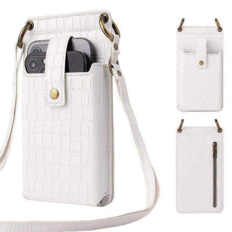 Multi-function Crossbody Bags For Mobile Phone Crocodile-pattern Wallet Card Holder-2