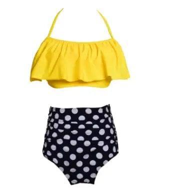 new bikini European and American sexy high waist split-Yellowwavepoint-4