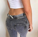 new Italy jeans, peach and hip jeans, bottomless sports-Cowboygrey-18