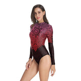 Printed Ladies One-piece Swim-1