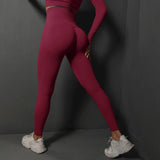 Seamless Gym Leggings Women Yoga Pants Sexy High Waist Booty-6