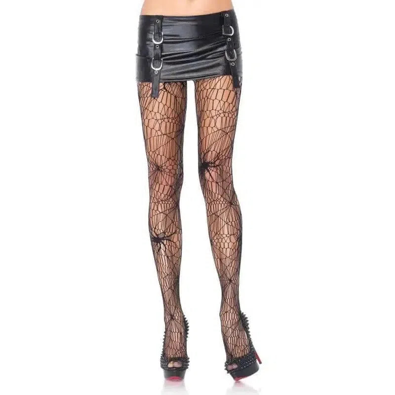 Cobweb Jacquard Stockings-2