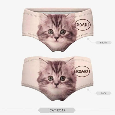 Panties Wholesale 3d Print Cat Cotton Underwear Women-1-1