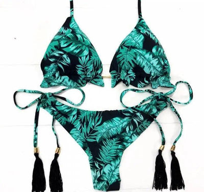 Sexy Split Bikini 25 Color Explosive Plus Color Swimsuit-Printing2-5