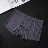 Silky mesh boxer briefs-Grey4pcsaset-9