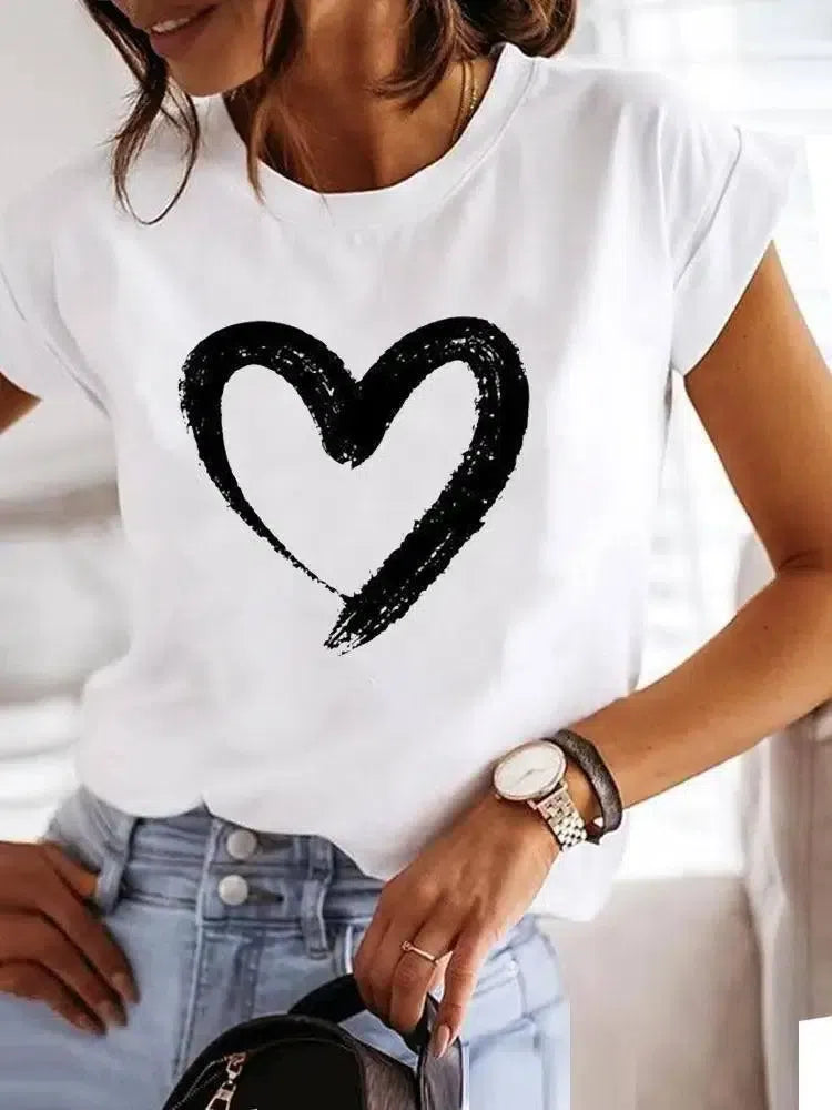 Summer Love Graphic Tee-MGQ29246-1