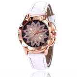 Unique Floral Designer Watch for Women: Trendy Accessory-white-7