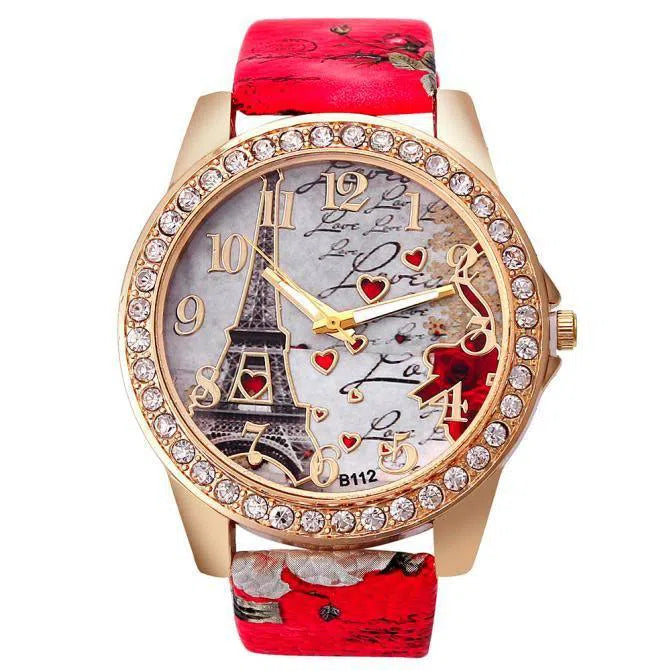 New Vintage Paris Eiffel Tower Women's Quartz Watch Women Girls Ladies Students Casual Wristwatch Relojes-10