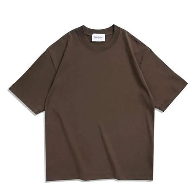 WAVLATII Oversized Summer T shirts for Women Men Brown-Brown-9