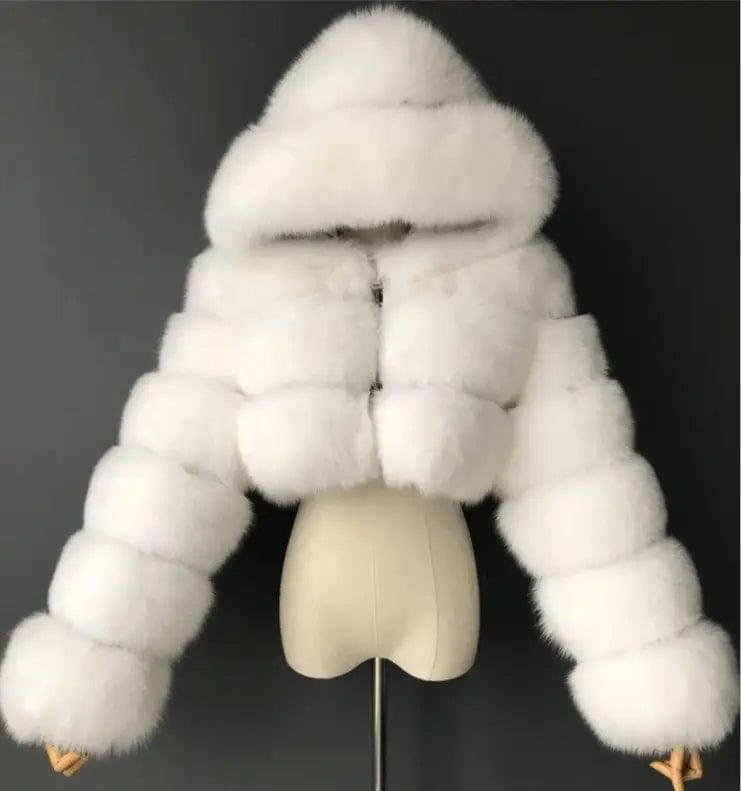 Winter Faux Fur Coat for Women-12