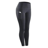 Women Compression Skinny Fitness Leggings Women Stretch-Gray-4