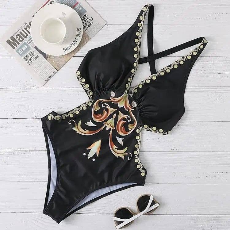 Women's bikini with chain print-B-2