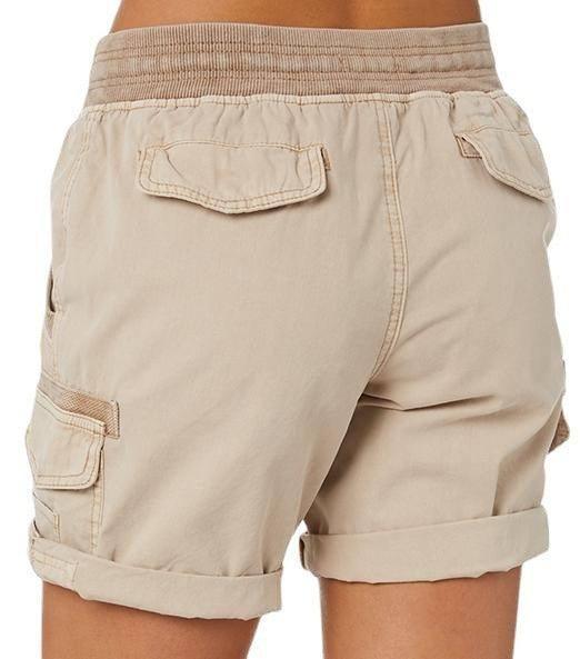 Women's Casual High Waist Cargo Shorts-2