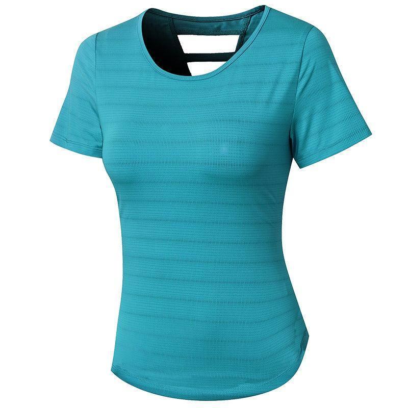 Baggy Yoga Top for Ultimate Comfort-Sea blue-10