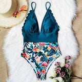 Women swimwear Swimsuit Bikini Plus Size OnePiece-A-1