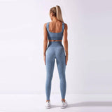 Yoga leopard suit-Blue-5