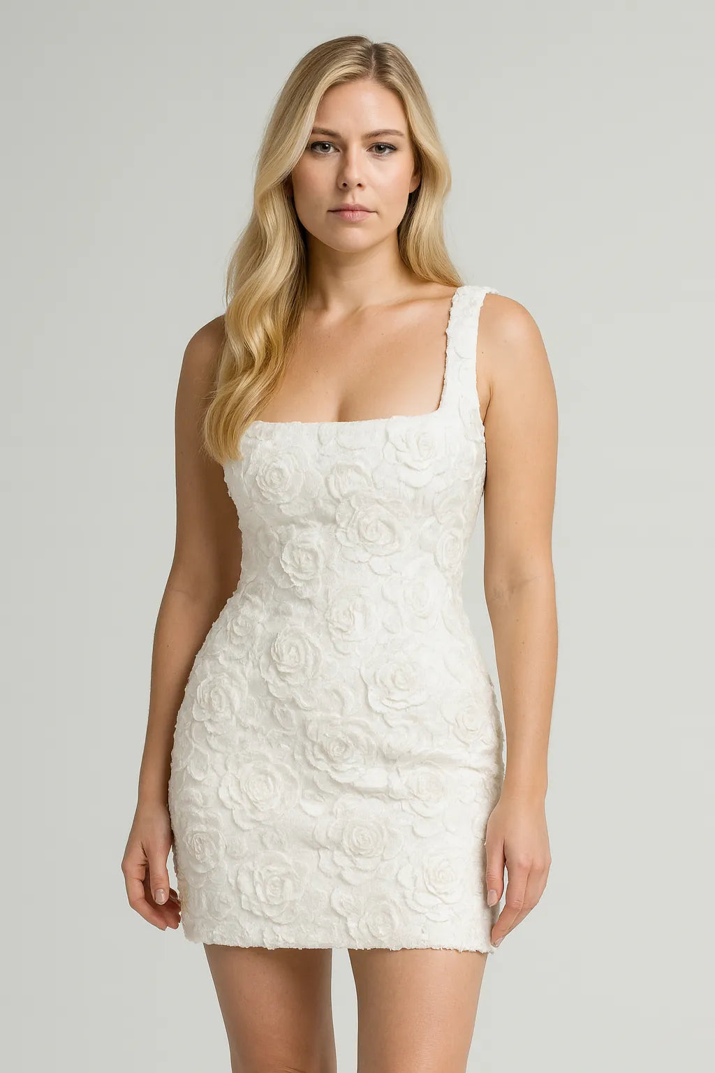 여성용 우아한 튜브탑 스플리싱 풀오버 한 색상 화이트 / XL