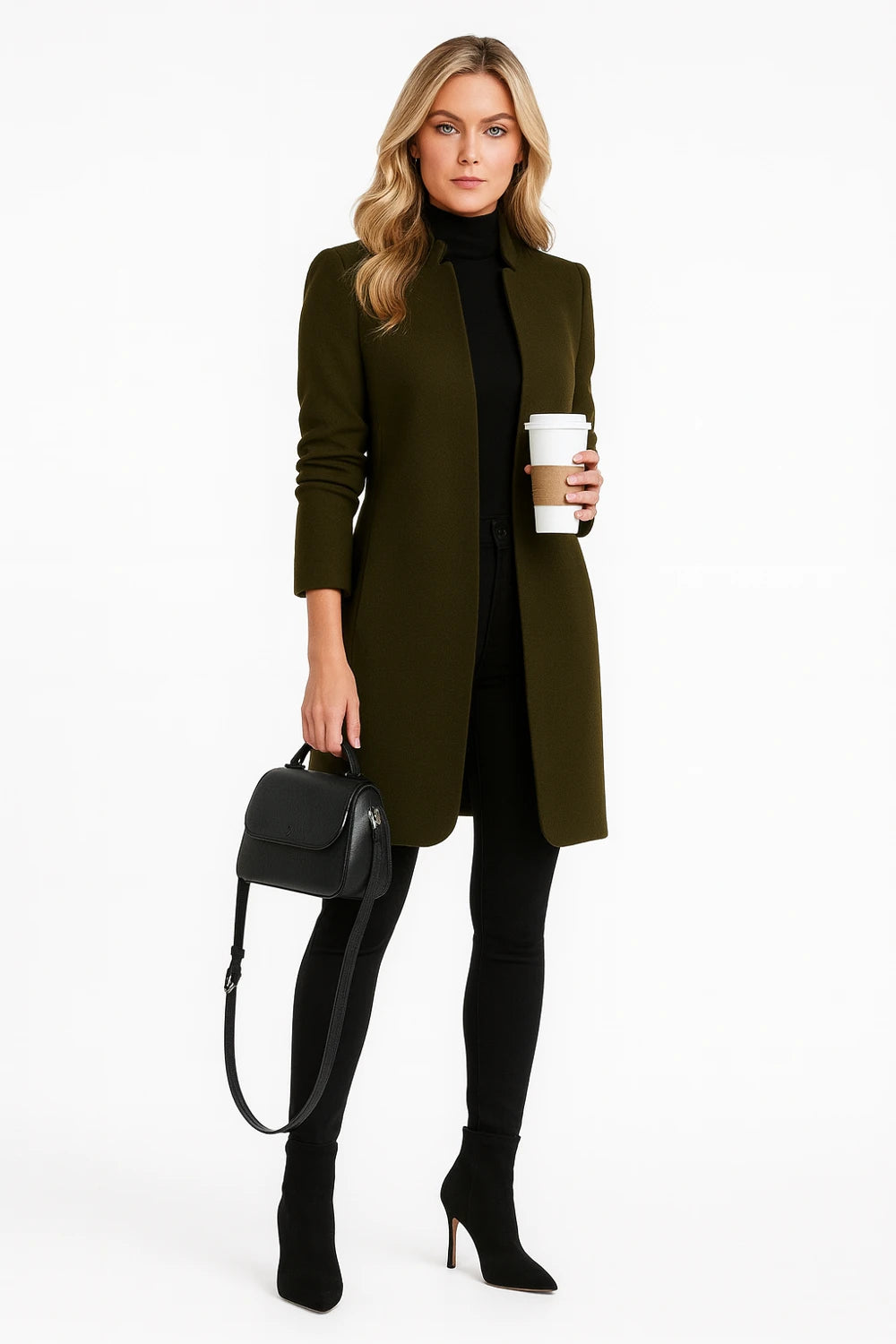 Luxury Mid Length Trench Coat Women’s